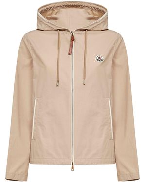Moncler Light Sarracenia Hooded Jacket - Natural