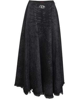 DIESEL De-Hannie-Fsh Full Skirt - Black