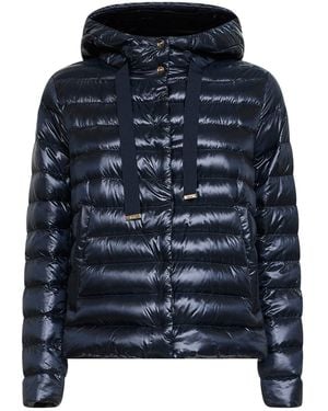 Herno Ultralight Nylon Hooded Jacket - Blue