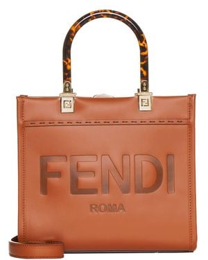 Fendi Sunshine Small Bag - Brown