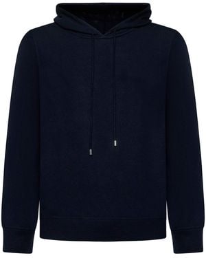 D 40 Wool Hoodie - Blue
