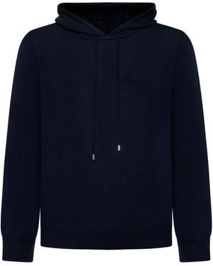 D 40 Felpa Con Cappuccio - Blu