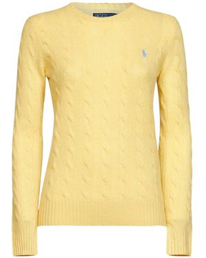 Polo Ralph Lauren Fall Cable-Knit Wool And Cashmere Sweater<Br - Yellow