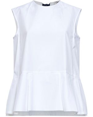 Max Mara Poplin Smmbrava Sleeveless Top - White