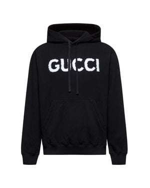 Gucci Embroidered Hoodie - Black