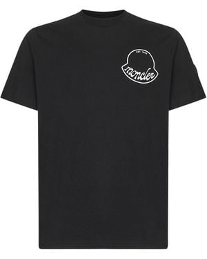 Moncler Cotton Logo T-Shirt - Black