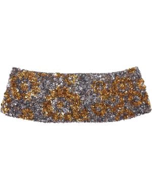 Dries Van Noten Embroidered Cummerbund - White