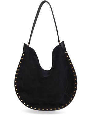 Isabel Marant Oskan Hobo Soft Shoulder Bag - Black