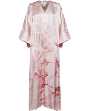 Kiton Long Kimono Dress Silk - Pink