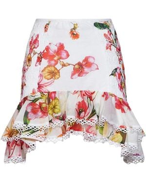 Charo Ruiz Mini Skirt Lush Cotton - White