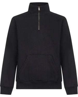 Carhartt Jersey Chase Neck Zip Sweatshirt - Blue