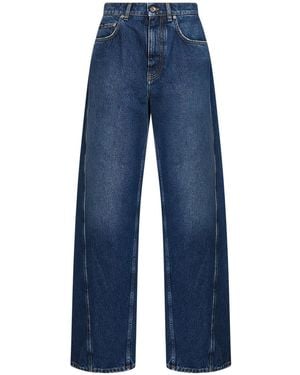 Dolce & Gabbana Cotton Denim Barrel Jeans - Blue