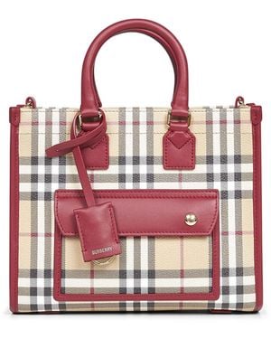 Burberry And Freya Mini Tote Bag - Red
