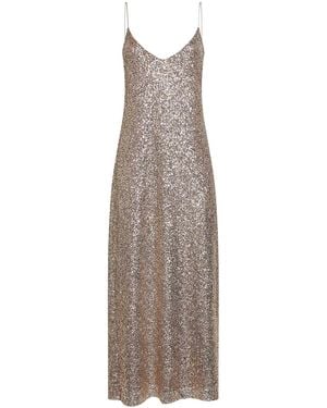 Blanca Vita Sequins Alytea Long Slip Dress - Multicolour