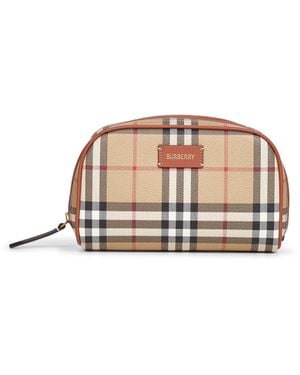 Burberry Archive Check Beauty Case - Natural