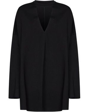 AINT EIJA Technical Milano Stitch Oversized Uovo Mini Dress - Black