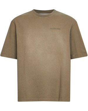Golden Goose Bleached Cotton Jersey Journey T-Shirt - Natural