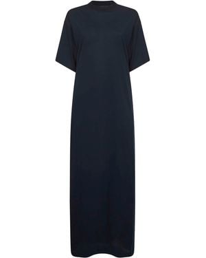 Balenciaga Abito Maxi Cocoon - Blu