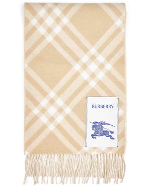 Burberry "Check" Scarf By - Natural