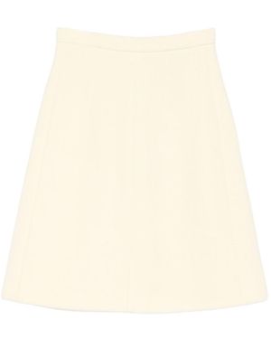 N°21 Wool Blend Skirt - Natural