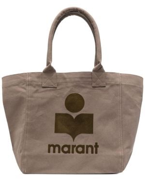 Isabel Marant Yenky Small Cotton Tote - Brown