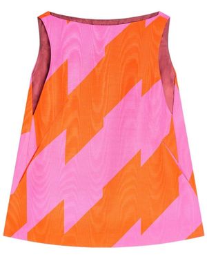 Dries Van Noten Zigzag Mini Dress - Pink