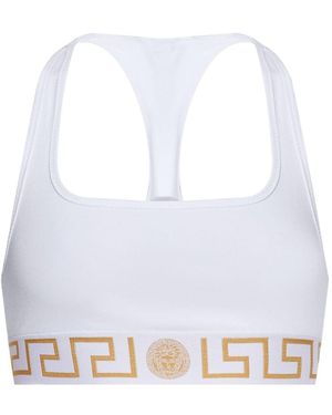 Versace Reggiseno Greca Border - Bianco