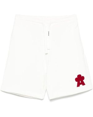 A PAPER KID Printed Shorts - White