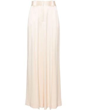 Blazé Milano Novalis High-Waist Palazzo Pants - White