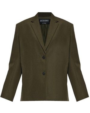 Jacquemus Virgin Wool Jacket - Green