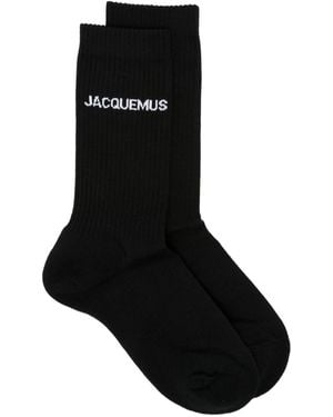 Jacquemus Logo Socks - Black