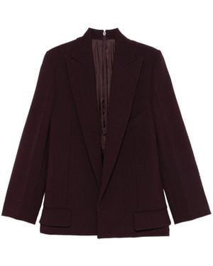 Victoria Beckham Giacca in crepe di lana - Viola