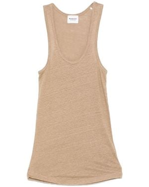 Isabel Marant CANOTTA IN LINO - Neutro