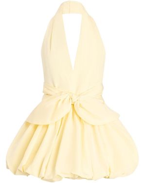 Patou Bloomer Faille Minidress - Natural