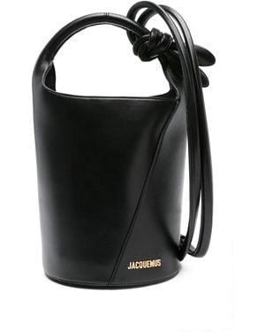Jacquemus Le petit tourni borsa a tracolla secchiello - Nero