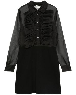 P.A.R.O.S.H. Dress With Ruffles - Black