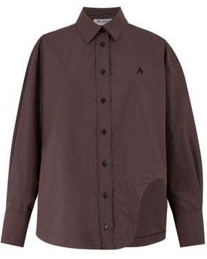 The Attico Cotton Poplin Shirt - Purple