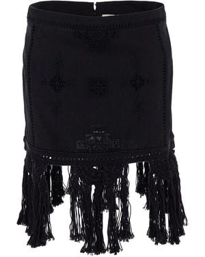 Isabel Marant Cotton Skirt - Black