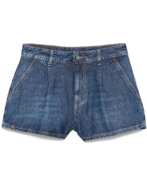 Dondup Shorts In Lyocell - Blue