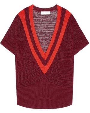 Dries Van Noten V-Neck Sweater - Red