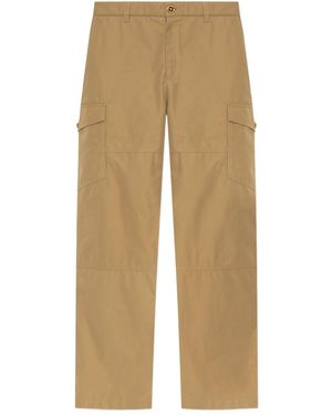 Versace Cotton Cargo Pants - Natural
