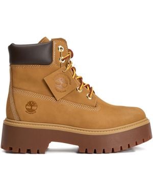Timberland Waterproof Boots With Plateau Stone Street - Brown