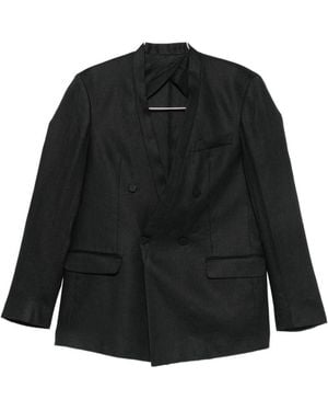 MARSĒM Double-Breasted Jacket - Black