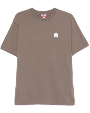KENZO T-SHIRT LOGO - Grigio