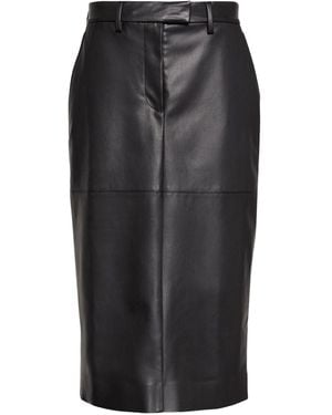 Calvin Klein Eco-Leather Skirt - Black