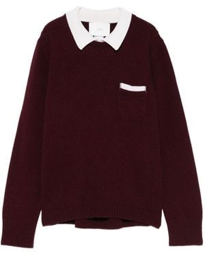 Vanisé Merino Wool And Cashmere Sweater - Red