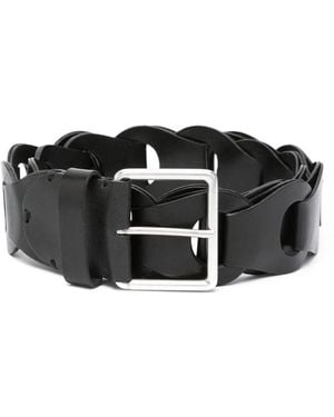 P.A.R.O.S.H. Leather Belt - Black