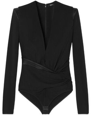 Versace Crepe Bodysuit - Black
