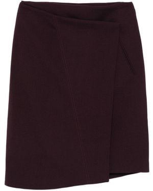 Victoria Beckham Gonna in crepe di lana - Viola