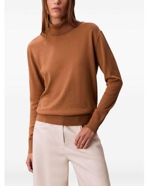 Calvin Klein Merino Wool Sweater - Brown